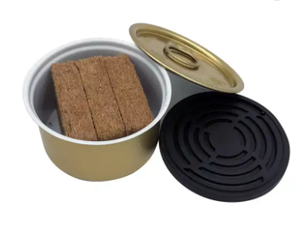 Boîte en aluminium dorée <span class=keywords><strong>de</strong></span> 80g, type gel et coussin en fibre, désodorisant pour voiture parfumé, conteneur en métal vide avec <span class=keywords><strong>couvercle</strong></span> en plastique creux EOE - Product Image 5