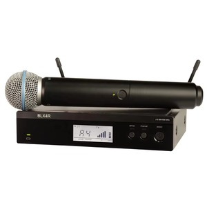 Système de microphone <span class=keywords><strong>sans</strong></span> <span class=keywords><strong>fil</strong></span> monocanal BLX4R B58 avec micro-cravate BLX1 SM31 WB98HC CVL, micro-<span class=keywords><strong>casque</strong></span> WH30TQG ou micro-<span class=keywords><strong>guitare</strong></span>/basse WA302 - Product Image 2