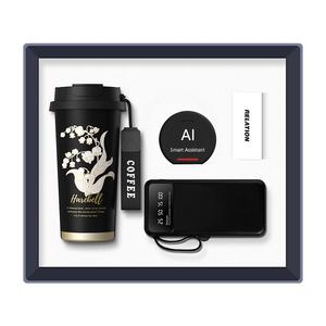 Juego de regalos navideños con logotipo personalizado, Bolígrafo De Metal para portátil de PU, Banco de energía USB, termo, altavoz <span class=keywords><strong>Bluetooth</strong></span>, accesorio de graduación todo en uno - Product Image 3