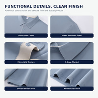 Chemises polo pour hommes 80% nylon 20% élasthanne, toucher frais, séchage rapide, extensibles, micro-maille, uniforme de travail de golf, logo personnalisé, vente en gros