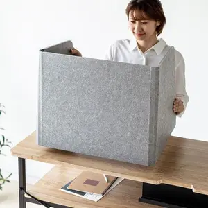 Custom Verscheidenheid Maten Anti-geluid Akoestische Panelen Geluiddichte Verwijderbare Kantoor Partities Tafel Bureau Verdelers Voor School