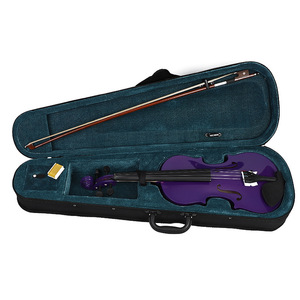 Venta al por mayor de violines de nivel principiante en colores variados con estuches pequeños a precios razonables. - Product Image 6