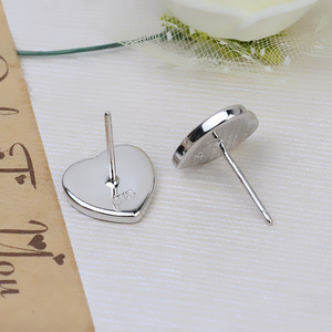 Handmade S925 <b>Silver</b> Fine <b>Stud</b> Earrings Korean Version Female DIY Accessory European American Color Separated Lip 8-13 Pearl - Product Image 4