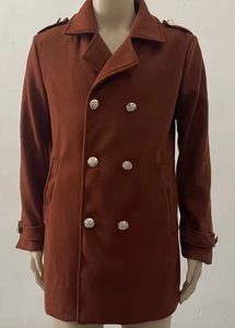 Giacche <span class=keywords><strong>Trench</strong></span> Invernale da <span class=keywords><strong>Uomo</strong></span> Sottili a Manica Lunga con Tasche, Cappotti Lunghi alla Moda, all'Ingrosso OEM, di Grande Successo - Product Image 6