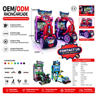 Simulateur de course HD 42 pouces, machine d'arcade 1 joueur, à monnayeur, avec caméra multi-machine et LED, pour usage intérieur en centre de divertissement familial (FEC) et centre commercial