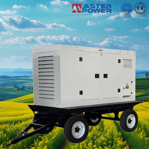 OEM Customizable Cum-mins 50kw 60kva Silent Mobile Trailer Generator for Construction Emergency Power MST-20GF Trailer - Product Image 1
