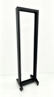 Baie de serveur mobile à double colonne monorail ouverte de 19 pouces, 42U, 550*2000*120MM, en acier laminé à froid SPCC, profondeur 120 mm