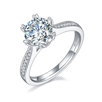 Wish Jewelry Bague Moissanite 2022 Offre Spéciale Bague en diamant 925 excellente coupe avec votre design
