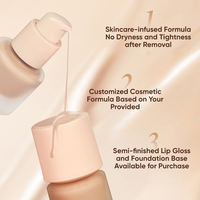 Fond de teint miniature de haute qualité, imperméable et mat, longue durée, sans logo, 15 ml