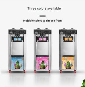 เครื่องทำไอศกรีมสแตนเลส <span class=keywords><strong>3</strong></span> รสชาติ, เครื่องทำซอฟต์เสิร์ฟนมสำหรับร้านอาหารหรือรถขายของ - Product Image 2