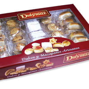 Caja de aperitivos tradicional española hecha a mano de 1500G, figuras de mazapán, pastelería sólida, surtido de Chocolate para supermercados - Product Image 1