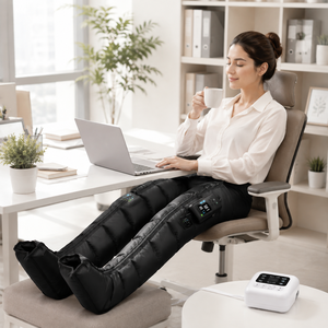 Portable Electric <b>Air</b> Compression Leg Massager with Digital Display Recovery <b>Boots</b> for Blood Circulation Therapy Home Health - Product Image 1