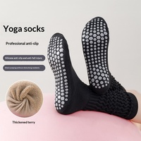 Chaussettes longues personnalisées antidérapantes à effet froncé pour mollets, idéales pour l'entraînement sportif, le Pilates et le yoga, tricotées pour l'automne, avec revers sans couture, ODM