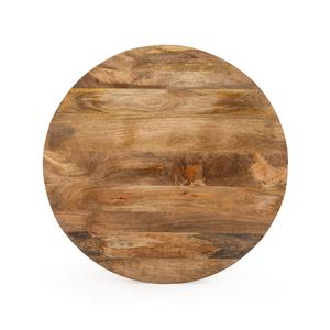 Mesa de Centro de Madera de Mango Maciza Vishwa Udhyog con Diseño Rústico de Grano Natural y Estilo Moderno de Rajasthan - Product Image 4