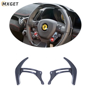Pour <span class=keywords><strong>Ferrari</strong></span> 458/F12 manette de vitesse de volant en Fiber de carbone remplacer le levier de vitesse d'extension - Product Image 2