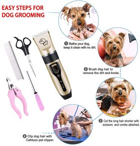 Tosatrice Professionale per Animali Domestici con Pettini Guida per Cani, Gatti, Cavalli e Altri Animali Domestici - Kit Toelettatura - Product Image 6