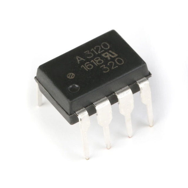 HCPL-3120 High Speed Gate Driver Optocoupler IC 2.5A Output Drive 5000V Isolation 15V Supply for IGBT MOSFET Applications DIP-8