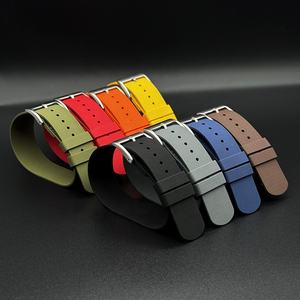 Venta caliente Single Pass Red Yellow Orange Color FKM Correa de <span class=keywords><strong>reloj</strong></span> de goma One Piece 20mm 21mm 22mm Correas de <span class=keywords><strong>reloj</strong></span> - Product Image 3