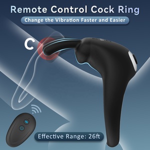 Cincin Getar Penis Tahan Lama Ejakulasi Vibrator Peluru Pemijat Klitoris Mainan Seks Dewasa untuk Pria Cincin Silikon Penis - Product Image 3
