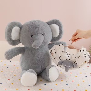 Giocattoli di Peluche all'Ingrosso: Orsacchiotto Morbido e Carino, Elefante Viola con Pannolino Rimovibile, Giocattoli di Peluche Animali Imbottiti - Product Image 4