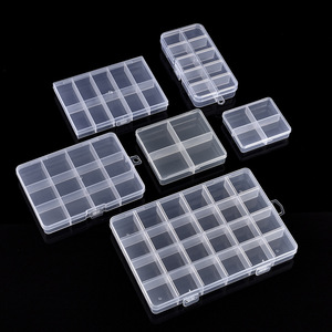 Caja de Almacenamiento Cuadrada de Plástico PP Reciclable y Económica para Artículos Pequeños, Joyería, Tapones para los Oídos y Componentes Electrónicos (Varios Tamaños) - Product Image 1
