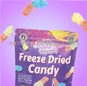 Recién llegado, dulces, dulces, aperitivos, gusanos gomosos liofilizados - Product Image 5