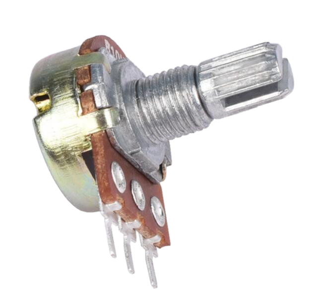 WAVGAT WH148 Linear Carbon Film Potentiometer Single Gang with 15mm/20mm Shaft Nuts Washers 3pin B1K-B1M Rotary Rheostats