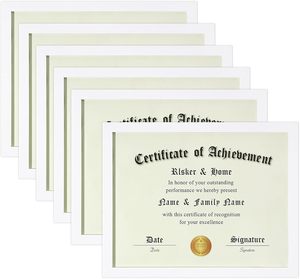 Cadre <span class=keywords><strong>photo</strong></span> en bois 8,5x11 <span class=keywords><strong>avec</strong></span> <span class=keywords><strong>verre</strong></span> trempé - Cadre d'affichage rose pour récompenses, diplômes et certificats d'enfants - Product Image 6