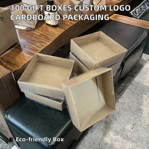 100 Pcs <b>Small</b> <b>Gift</b> <b>Boxes</b> High Quality Cardboard Custom Logo Jewelry Soap Recyclable Sponge Packaging Self Matt Lamination - Product Image 2