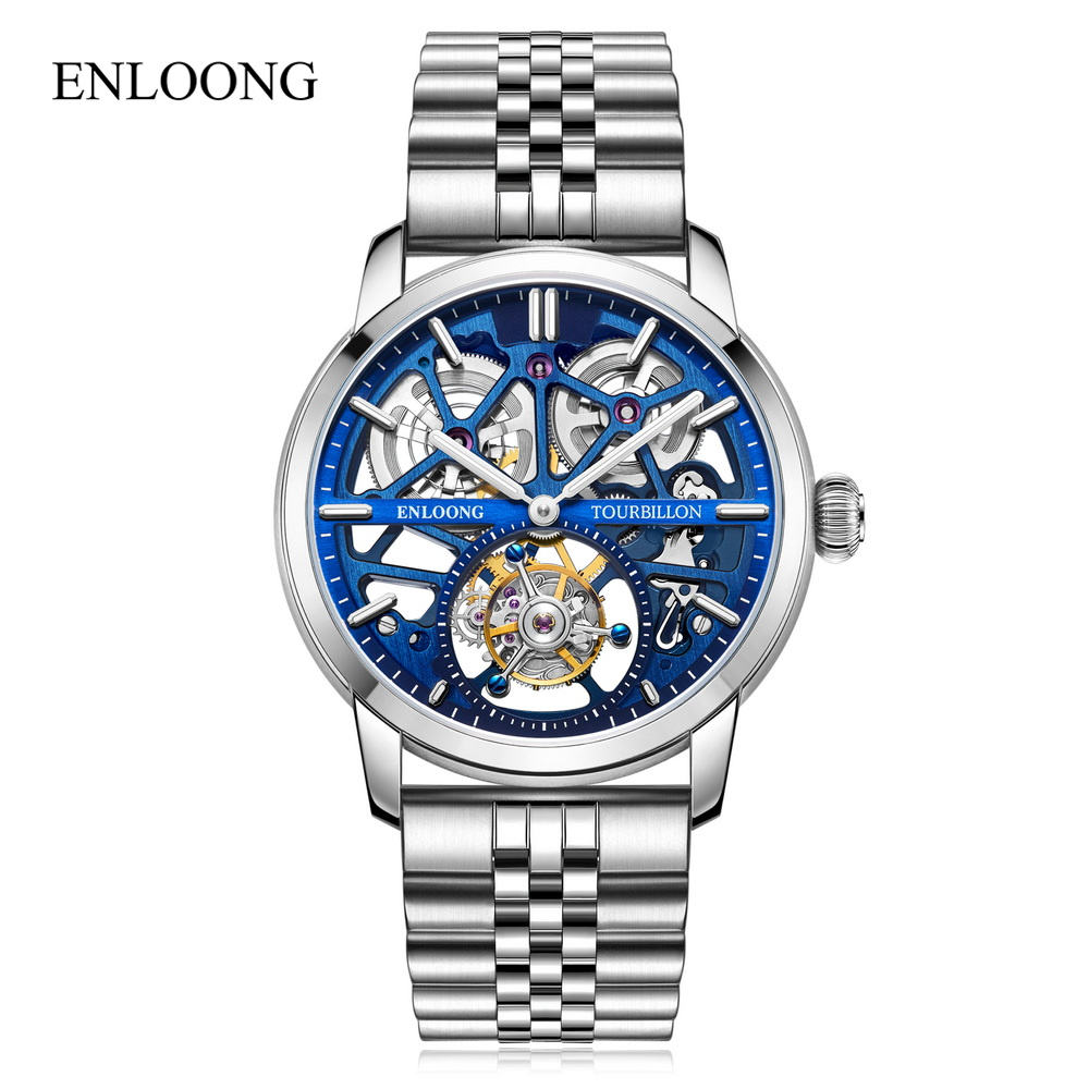 White Watch Visible Mechanism Automatic Men Watch Visible