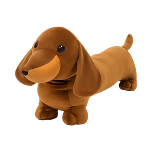 MorisMos Jouet en peluche pour chien <span class=keywords><strong>teckel</strong></span> de 4 pieds (1,20 m) réaliste, coussin de corps en peluche pour chien saucisse géant, jouet pour enfants et adultes - Product Image 1