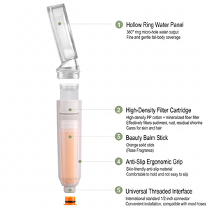 Filtre de Douche Parfumé Personnalisable avec <span class=keywords><strong>Capsule</strong></span> Aromatique et Filtre VC <span class=keywords><strong>pour</strong></span> Spa et Usage Domestique – Soin Peau et Cheveux - Product Image 3