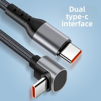 Câble de charge rapide USB-C coudé 100W personnalisable, câble de charge USB-C, câble de charge de 1 mètre, câble de données pour téléphone portable
