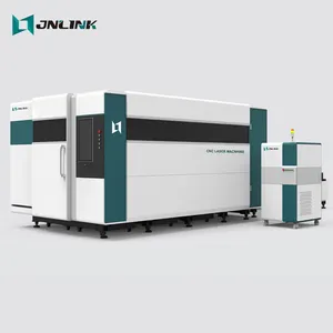 Industry 3000*1500mm 1000w 1500w 2200w 3300w 4000w 6000w 8000w 12000w 25000w Fiber Laser Cutting Machine With Protection Cover