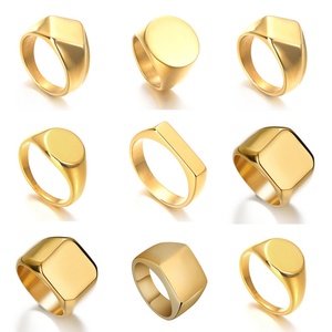 Wholesale <b>Name</b> Punk Rock <b>Rings</b> Jewelry Stainless Steel Custom Engraved Blank Logo <b>Rings</b> for Men - Product Image 2