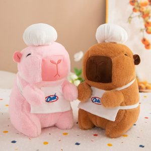 Peluches <span class=keywords><strong>Dauphin</strong></span> Chef Rose et Marron Anti-stress, Longues, Douces et Confortables, Cadeaux pour Enfants, Poupées de Machine à Griffes de Dessin Animé - Product Image 1