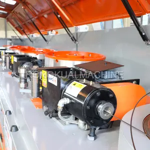 High Speed 16-18m/s Steel Iron Straight Line Wire Drawing Machine For Nail Making