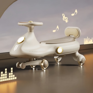 Voiture à pédales pour tout-petits avec rotation à 360° °   Roues pivotantes, design unisexe, stabilité anti-basculement, roues adaptées aux adultes et à roulement silencieux - Product Image 1