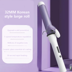 Professional 40MM Electric Barrel Curling Wand with LCD Temperature Display and PTC <b>Heating</b> Iron Hair <b>Curler</b> - Product Image 2