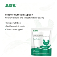 Complément alimentaire pour volailles NutriFeather, nourrit les follicules, améliore la qualité des plumes, poulet, canard, oie