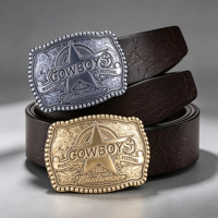 Ceinture à boucle émaillée personnalisée pour homme avec logo sur mesure - Décoration de style vintage