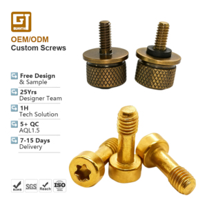 Tornillos estrella captivos métricos personalizados M2 M3 M4 M5 Micro OEM Torx de seis lóbulos con ranura, <span class=keywords><strong>tornillo</strong></span> combinado moleteado con arandela - Product Image 1