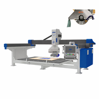 Máquina CNC de 5 Ejes para Mármol HQ-3220C, Máquina Automática de Corte y Fresado de Piedra para Encimeras de Mármol, Granito y Cuarzo