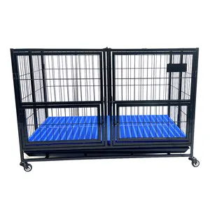 Cages pour grands chiens empilables de 43 pouces en métal chenil pour chien