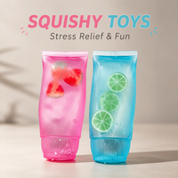 Jouet Squishy Scintillant en Forme de Dentifrice, Bonbon Gommeux Anti-Stress, Idéal pour Fêtes, Boîte Mystère de Décompression