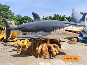 Thực tế cá mập khổng lồ animatronic nước động vật lớn cá mập trắng mô hình công viên Đại Dương - Product Image 5