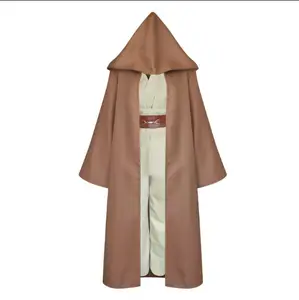 Disfraz de caballero Jedi de la estrella de la película, traje de Cosplay, Mace, Windu, Obi Wan Kenobi Wars, uniforme, Anakin Skywalker, trajes, capa de Halloween para hombres