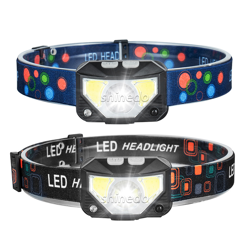 Working Light Tool Headlamp Adjustable Bright Headlight LED Outdoor Rechargeable Waterproof 1200 Lumen Headlamp Fishing