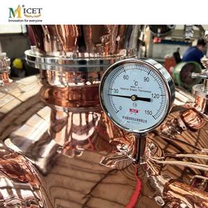500L multifonctionnel encore chauffage à vapeur rouge cuivre encore <span class=keywords><strong>gin</strong></span> whisky verre trou d'homme mélange moteur distillateur à vendre - Product Image 3