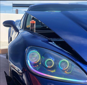 Popular 140mm redondo RGB persiguiendo anillos <span class=keywords><strong>de</strong></span> Halo <span class=keywords><strong>de</strong></span> Color fluido persiguiendo <span class=keywords><strong>Angel</strong></span> Eyes Light para Dodge Charger - Product Image 5